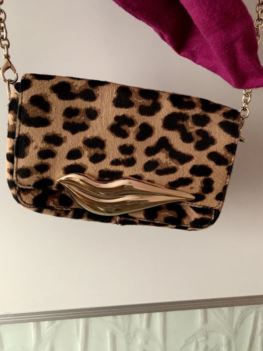 Mała skórzana torebka damska Diane VON Furstenberg .
