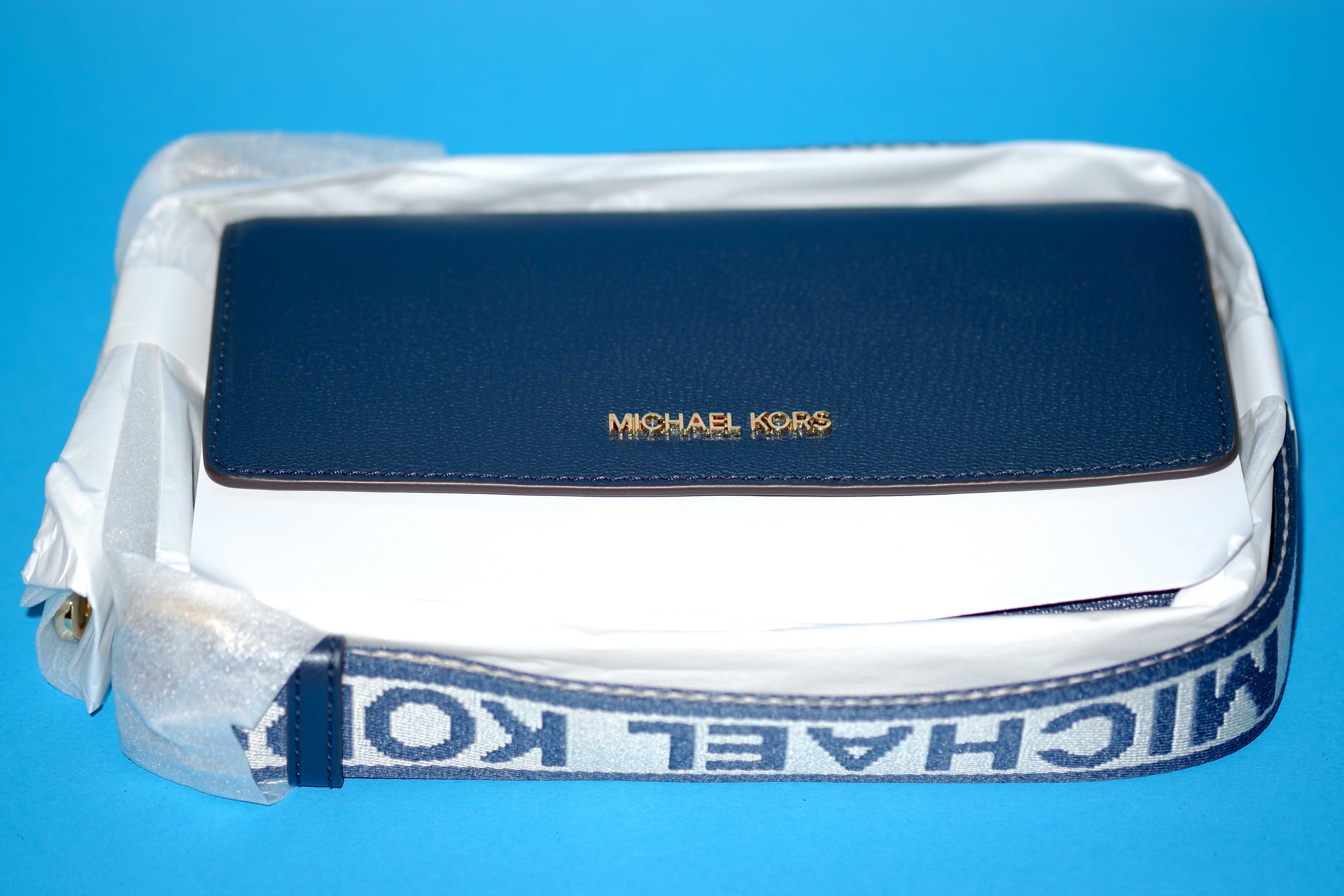 Michael Kors Jet Set Large Leather Crossbody Bag