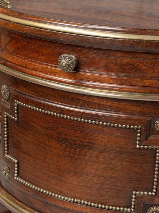 Conjunto Quarto, Cama e Mesas Pau Santo Napoleão III, Século XIX