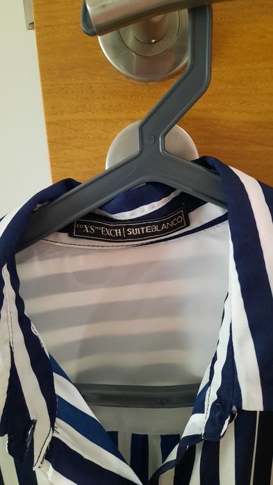 Camisa azul e branca - SuiteBlanco - Tamanho XS