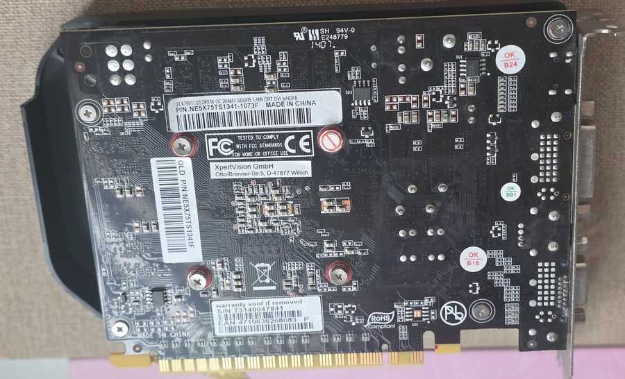 GTX 750Ti NVIDIA używana karta grafiki