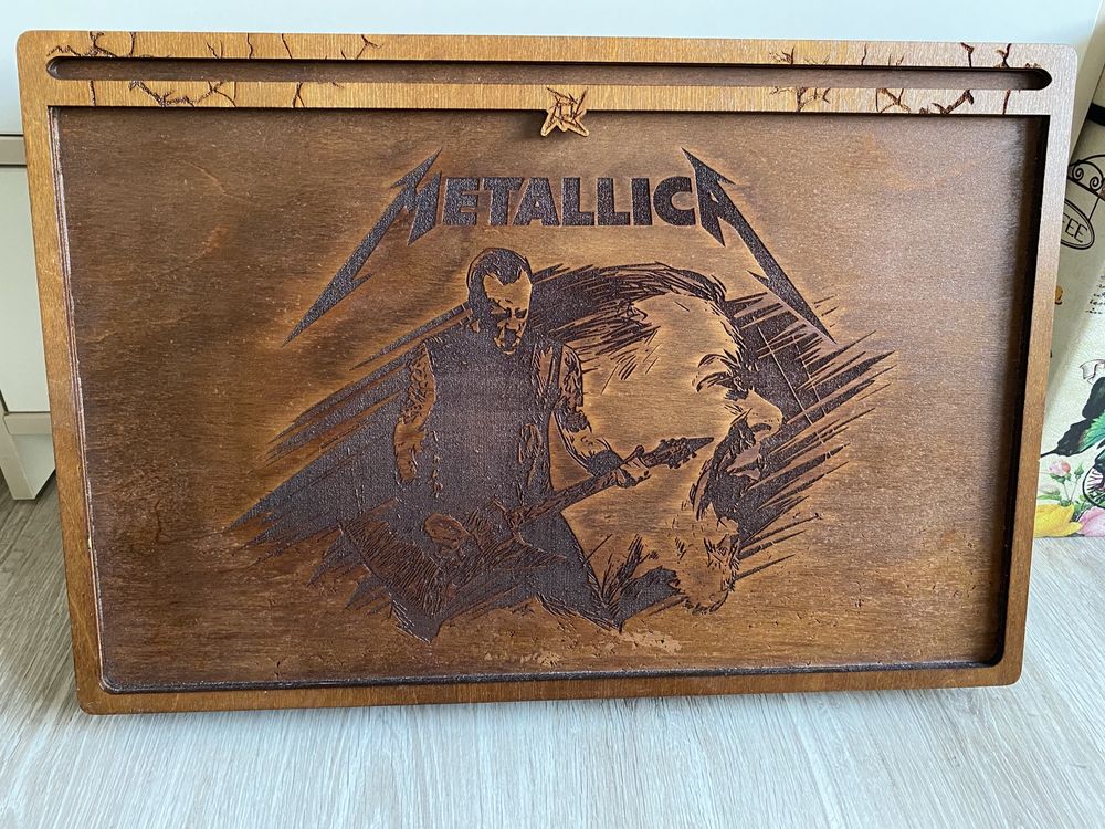 Taca do łóżka Metallica (handmade)