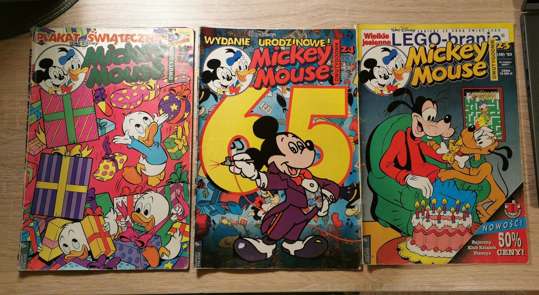 Komiksy Mickey Mouse rok 1993