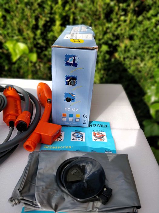 Chuveiro Portátil 12V para Autocaravana Carro Camping