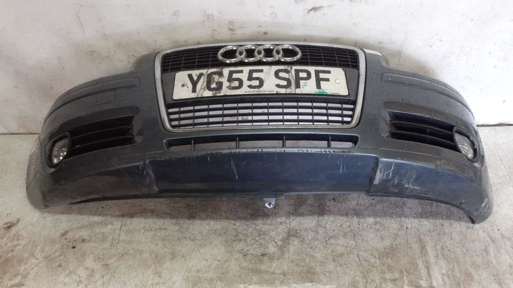* ZDERZAK PRZÓD PRZEDNI AUDI A3 8P LIFT FL LX7Z SZARY GRAFIT HALOGENY