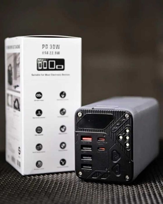 Павербанк A47Q 60000mAh Мощный повербанк Power Bank