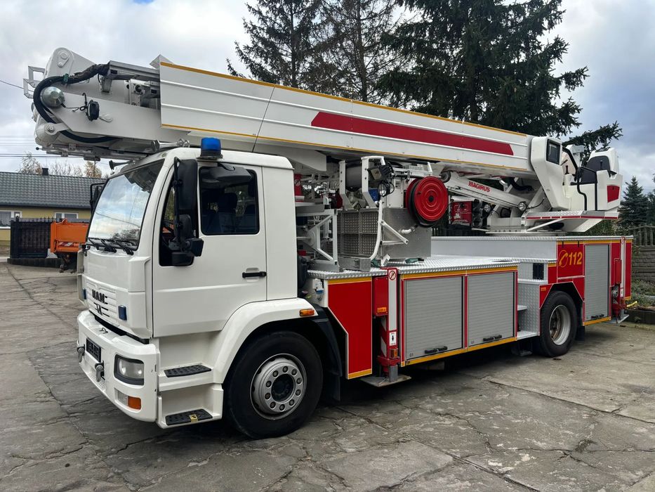 MAN  Straż Pożarna Drabina Podnośnik Koszowy Strażacki Magirus