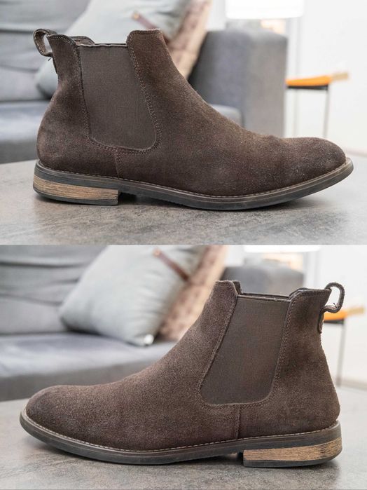 Черевики челсі Bruno Marc, замшеві коричневі, розмір 42