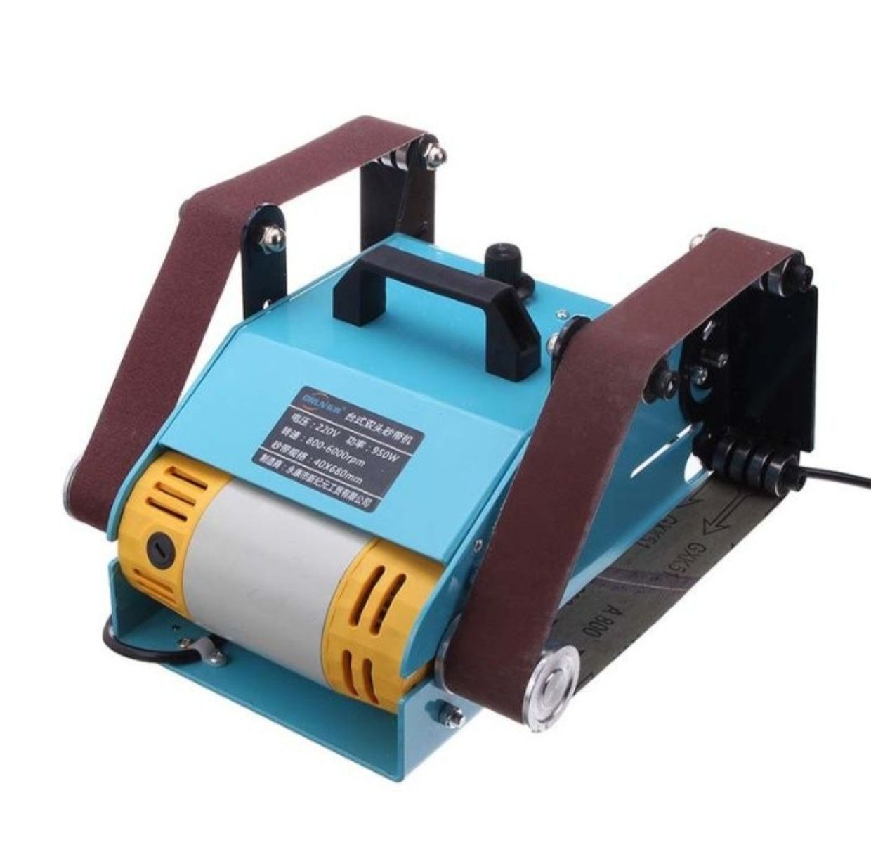 Гриндер 950W 220V, многофункциональный ленточный ,шлифовальный станок.