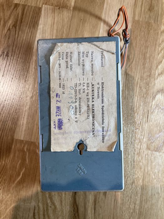 Dzwonek Kukułka Elektroniczna PRL