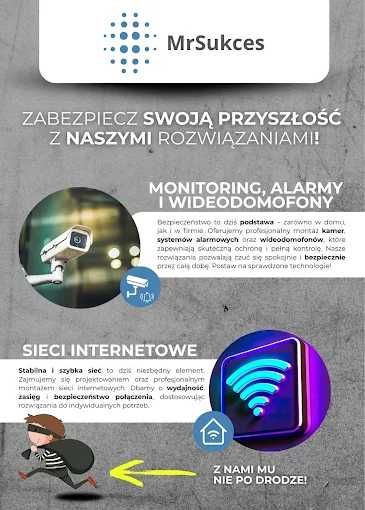 Monitoring Alarmy Domofon Telewizja Inteligentny Smart Dom Instalacje