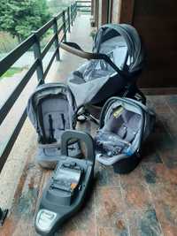 Conjunto Carrinho Trio Style Go Up Crossover Cool Grey + IsoFix