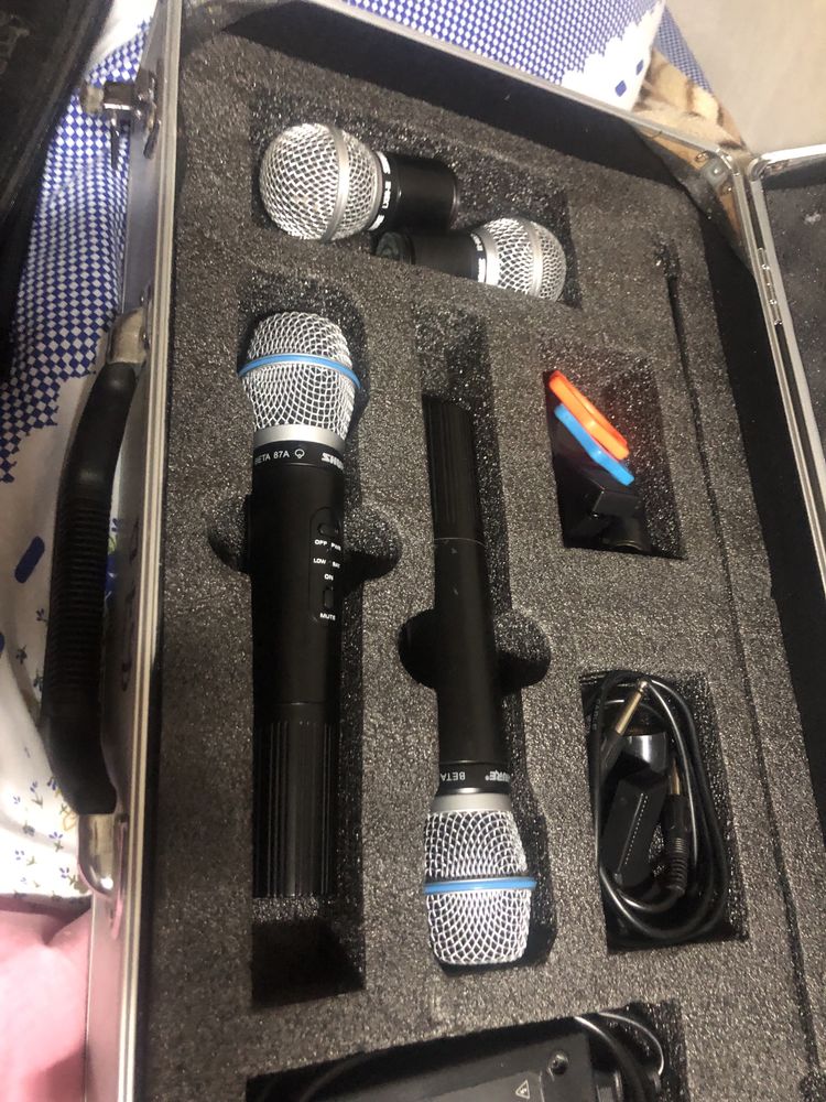 Shure lx88 lll KNR 2 микрофона с оригинальными головами 87а