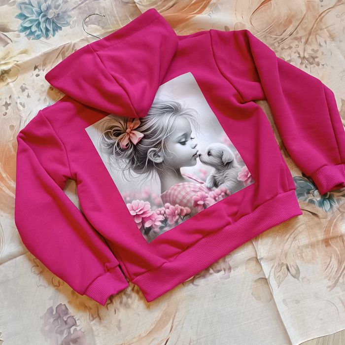Bluza na zamek dla dziewczynki r 134