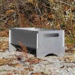 Мангал разборной туристичний з нержавійкина 10 ш *Південий*+Розпалювач