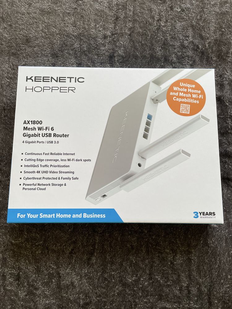 Маршрутизатор Keenetic Hopper (KN-3810) WiFi6 / AX1800 / 1 Гбіт/с