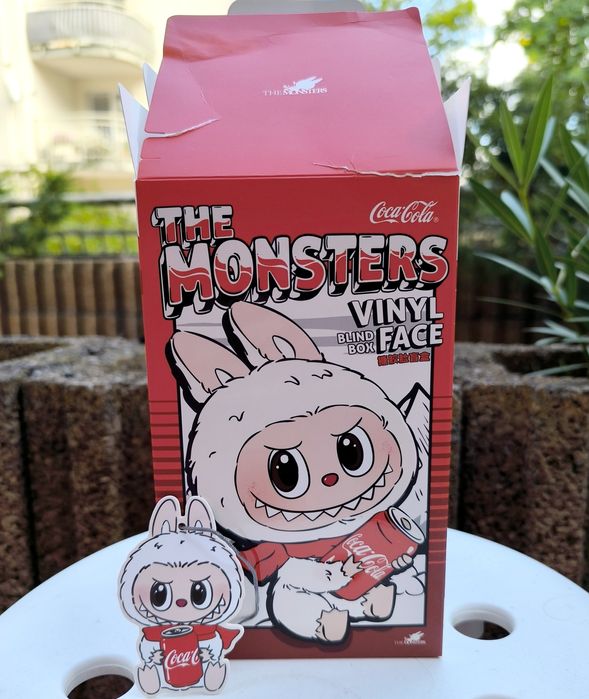 LABUBU oryginalna maskotka nowa POPMART Coca-Cola z puszką brelok