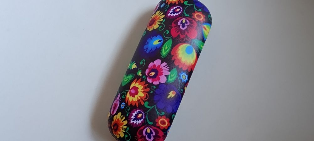 Etui na okulary wzór łowicki, kaszubski, folk NOWE