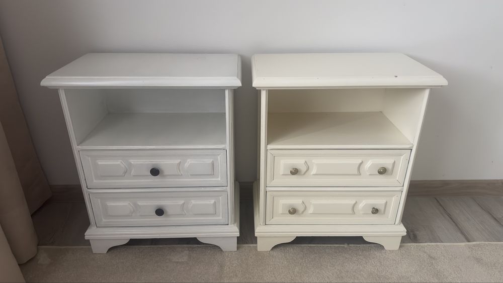 Szafki nocne i komoda.  Nadające sie do renowacji.