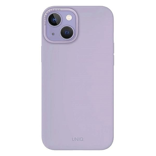 Etui Uniq Lino na iPhone 14 Plus - liliowe