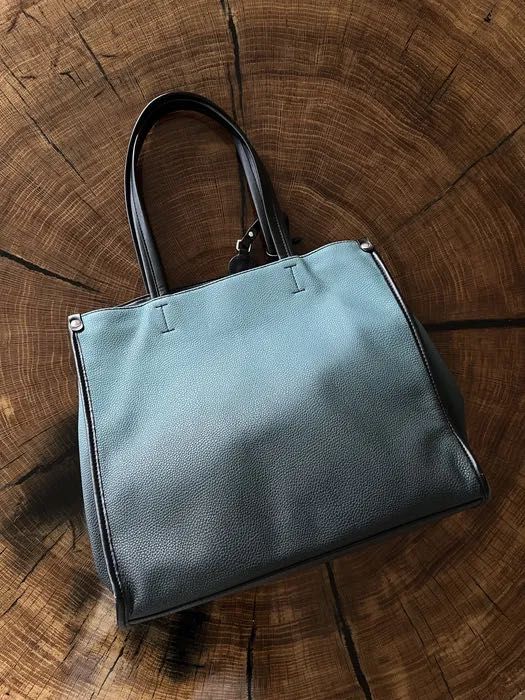 Armani torebka torba shopper bag ombre niebieska pakowna shoperka