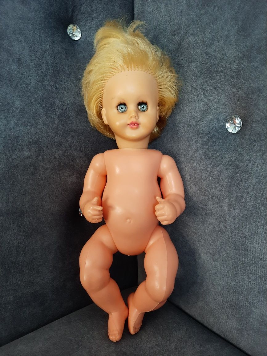 Stara niemiecka lalka sygnowana, 35 cm