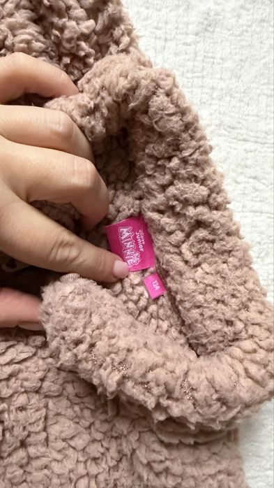 Bluza Polar myszka minnie ciepły narty brązowy 134 9l