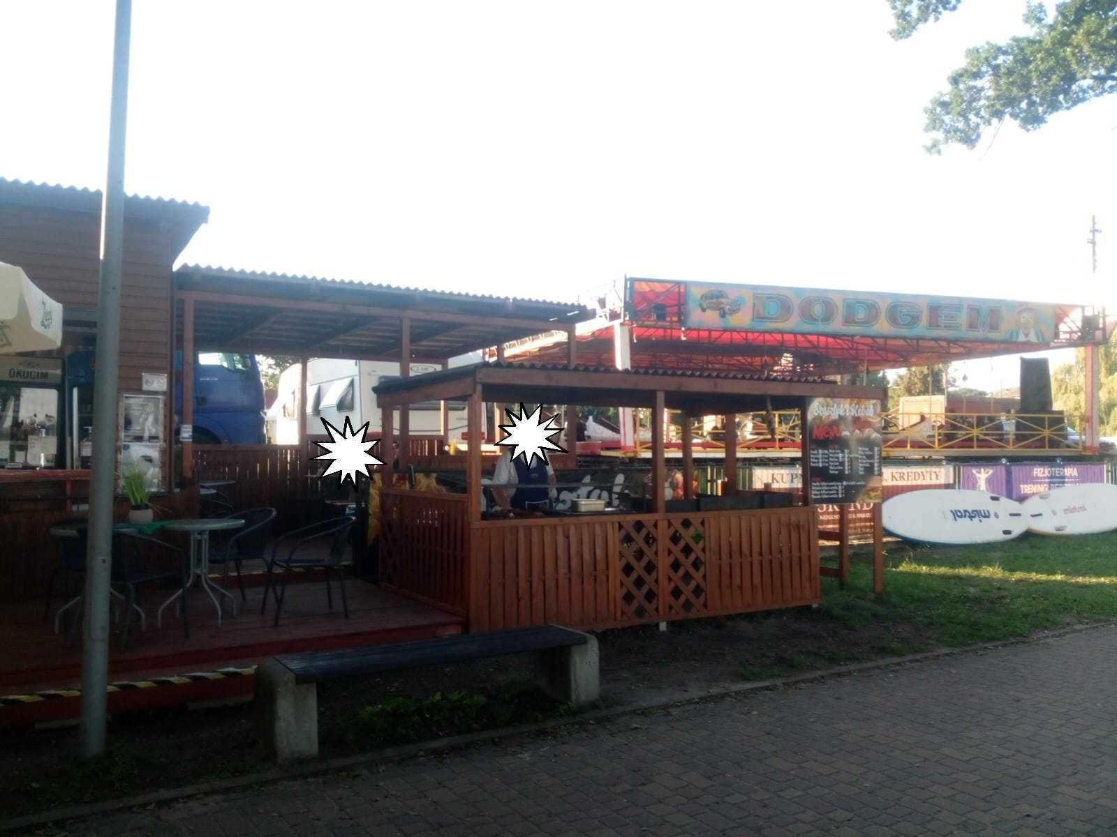 lokal gastronomiczny nad  jeziorem Miedwie