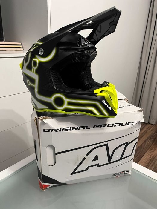 Kask AIROH Twist 2.0 Neon Yellow MX (cross,quad,enduro,mtb) GWARANCJA