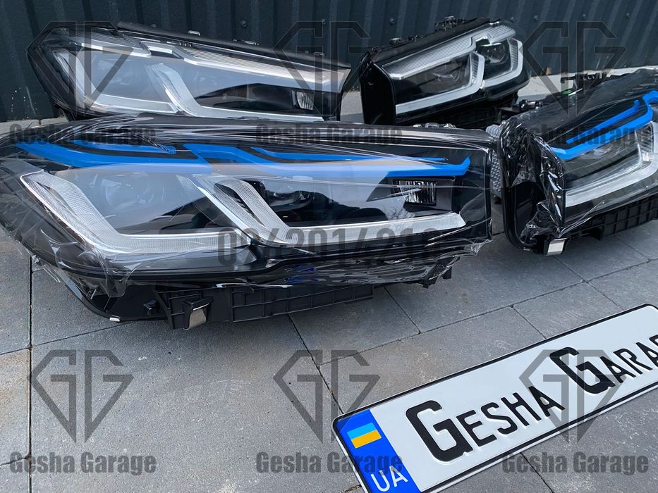 Комплект фар BMW БМВ G30 Г30 рест дорест full led в стиле LCI Laser
