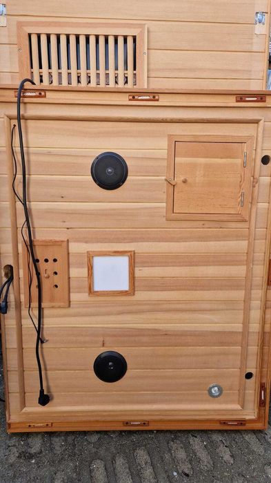 Sauna infrared infrarot na podczerwień 2os radio LED głośniki światło