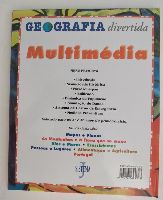 Geografia divertida - 7 livros e 1 estojo com dvd novos caixa original