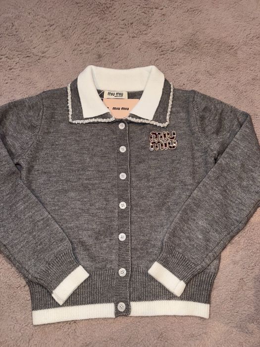 Cardigan malha Miu