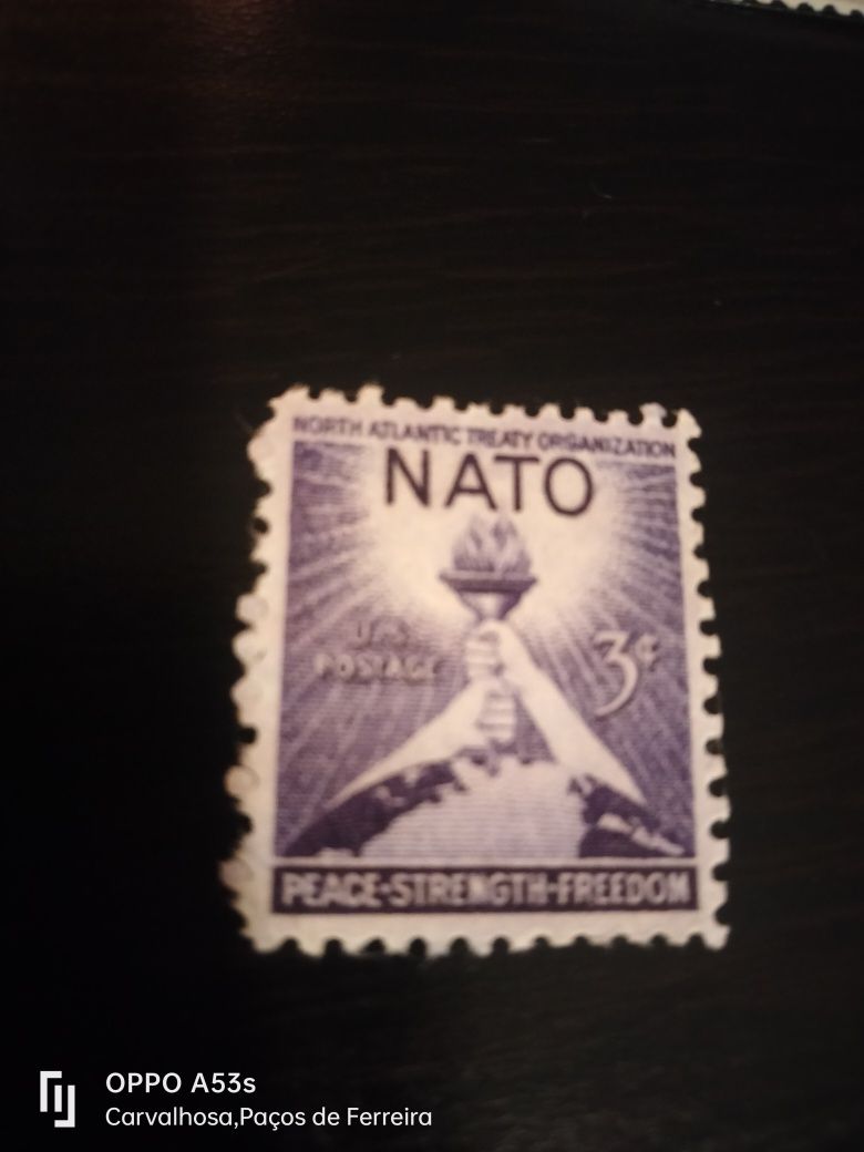 Selo americano comemorativo da NATO