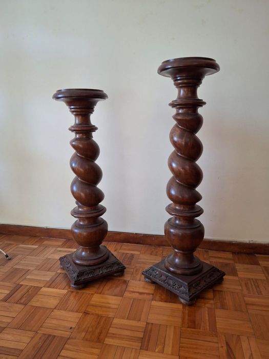 Coluna floreira como nova