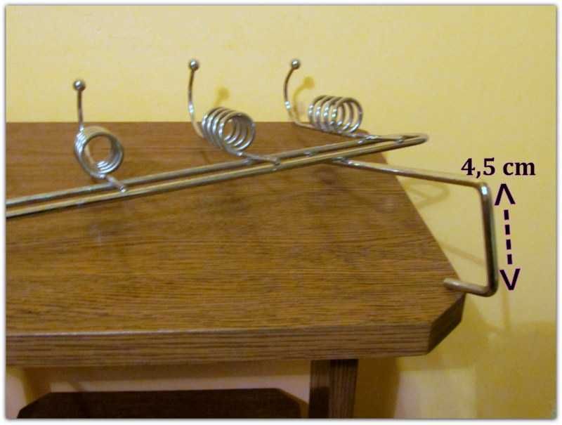Wieszaki metalowy na drzwi Spirale