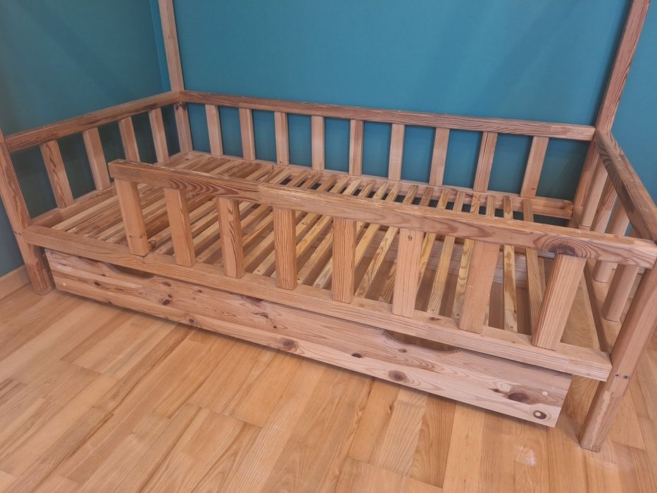 Łóżko domek drewniane 80x160