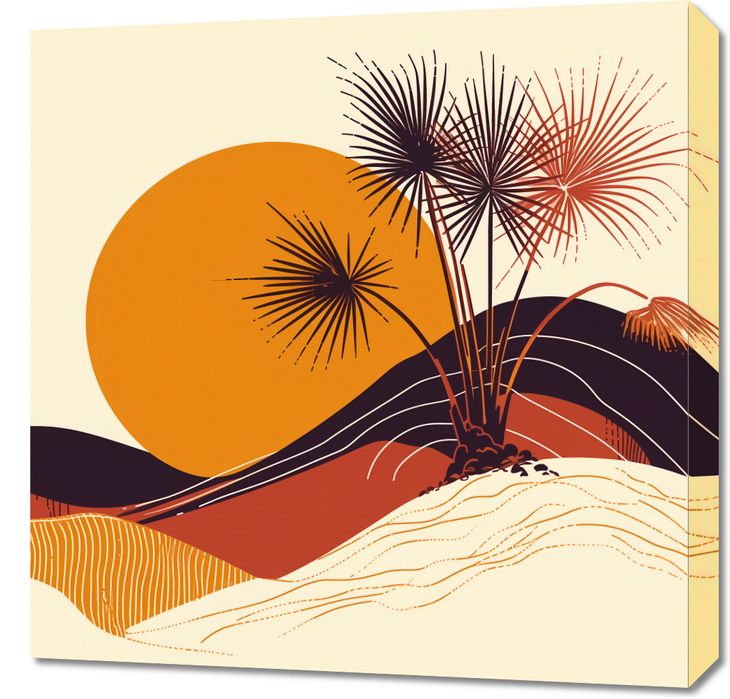 Obraz 60x60cm Słoneczny Horyzont