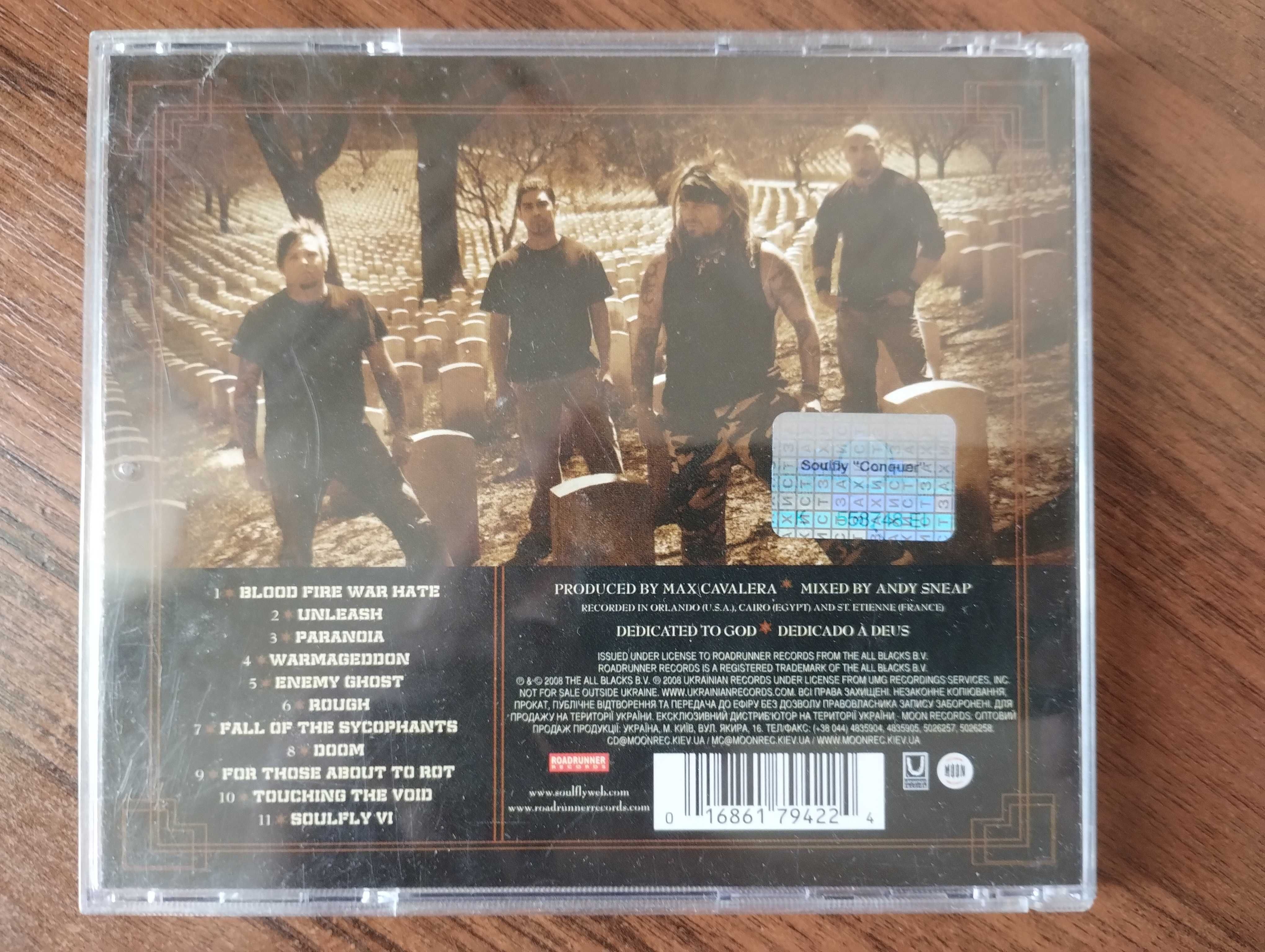 Soulfly – Conquer (2008), лицензия MOON Records, буклет 4 стр.