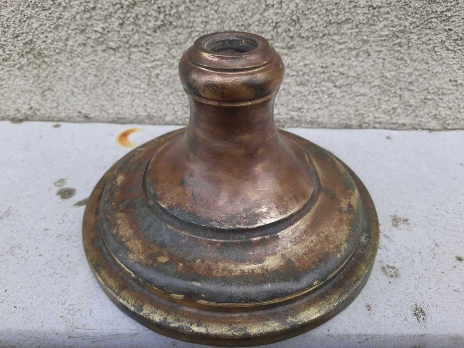 Świecznik krycyfiks lustro świecznik sama podstawa mosiądz