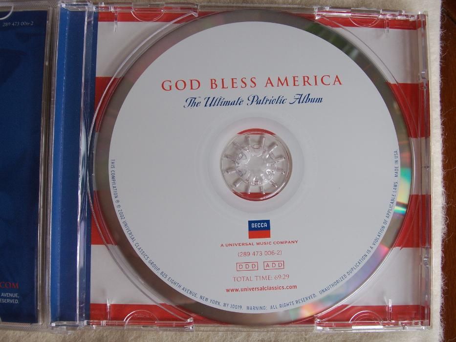 GOD BLESS AMERICA The Ultimate Patriotic Album CD