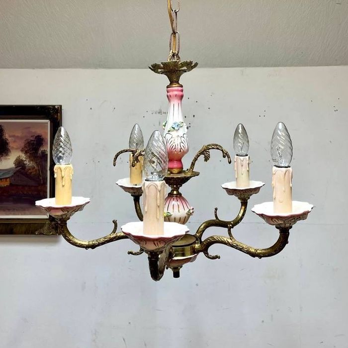 Люстра бронза 6657