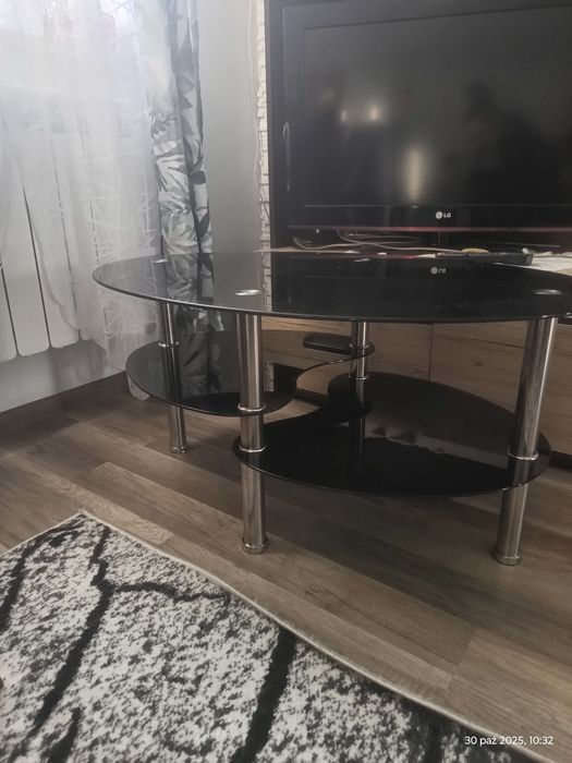 Ława szklana czarna