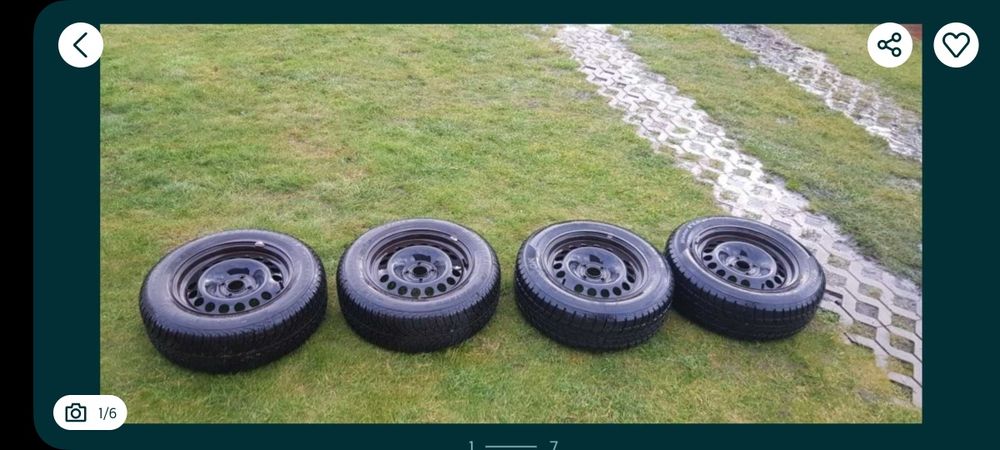 Felgi z Oponami zimowymi 195/65 opel Fiat 15cali 4x100 FULDA 8mm