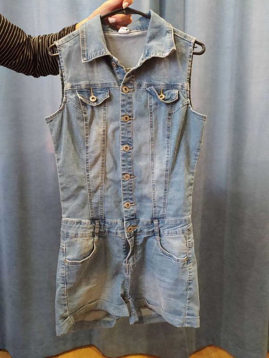 Жіночий комбінезон, джинс