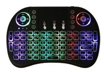 Teclado Wireless Iluminado BATERIA mousepad rato Air Mouse I8 LED NOVO