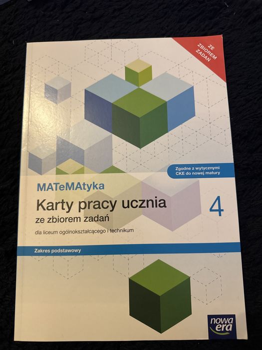 Karty pracy ucznia, MATEMATYKA 4, Nowa Era , zakres podstawowy