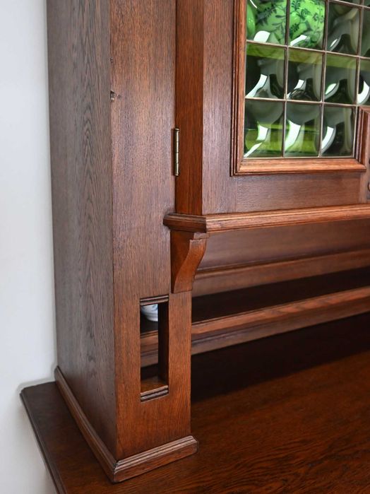 kredens secesyjny z witrażem 103004