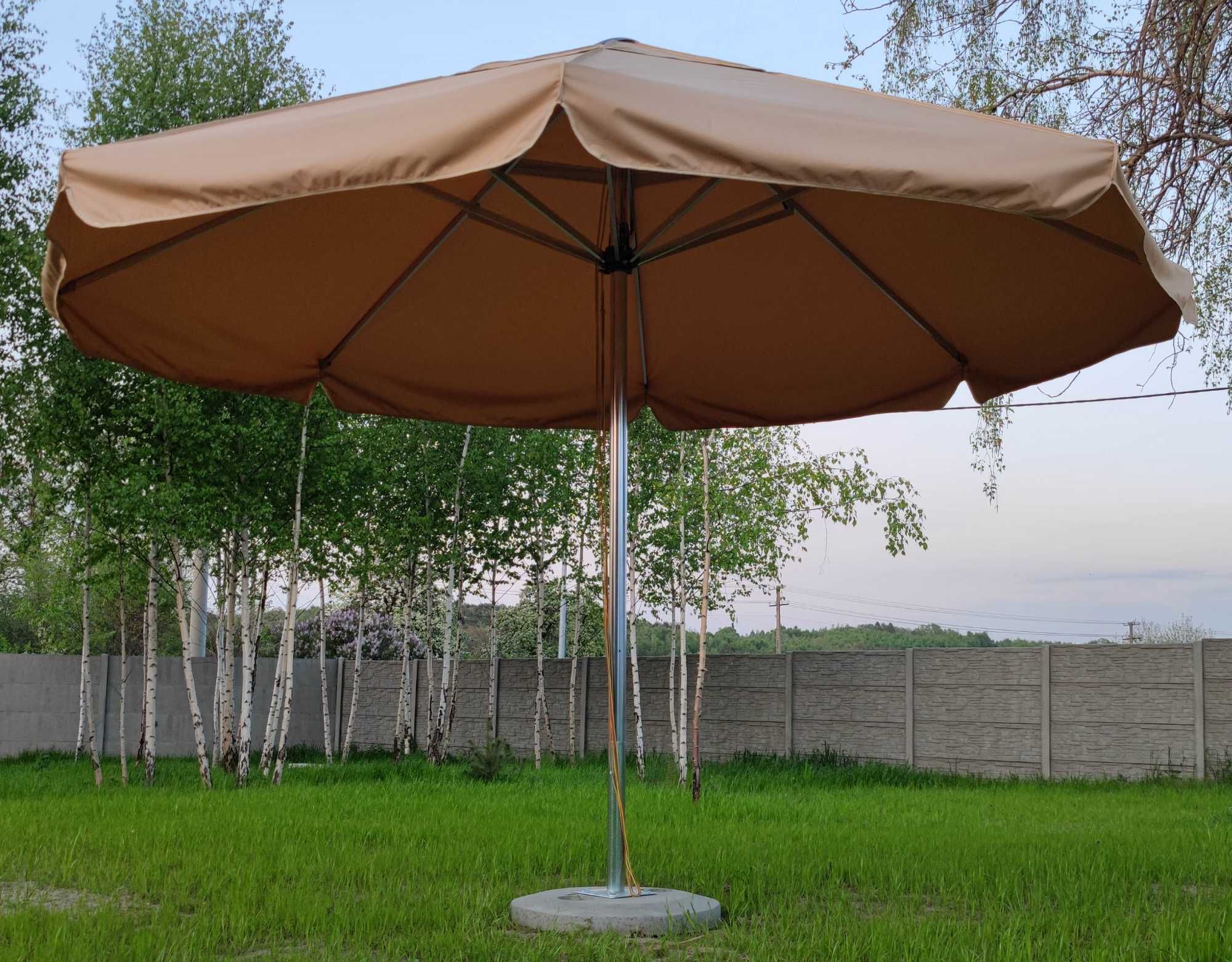 Parasol Ogrodowy Duży Barowy Piwny 3m - 4.5m 400cm 450 cm 100kg POLSKI