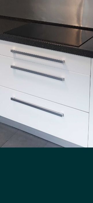 Uchwyty meblowe kuchenne masywne,  aluminium 480mm